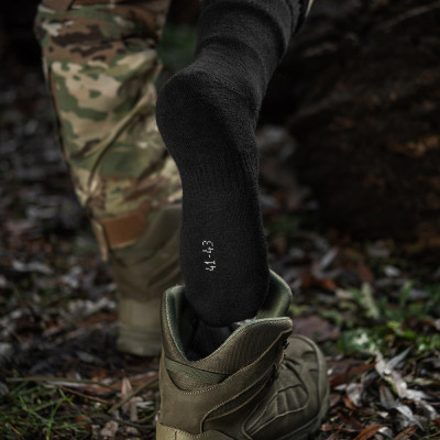 M-Tac Warm Winter Socks with Merino Wool, Black