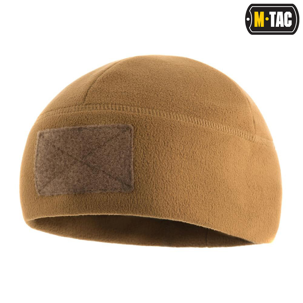 M-Tac Fleece Watch Cap with Patch Panel, 270 g/m2, Coyote