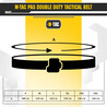 M-Tac Nylon Belt, 160 kg Buckle Tensile Strength, Black