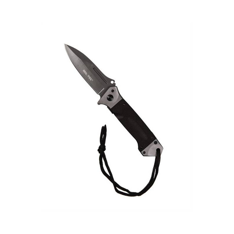 Mil-Tec Pocket Knife DA35 Black Juodas kišeninis peilis