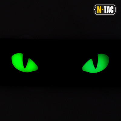 M-Tac Cat Eyes Laser Cut Patch, Glow-in-the-Dark