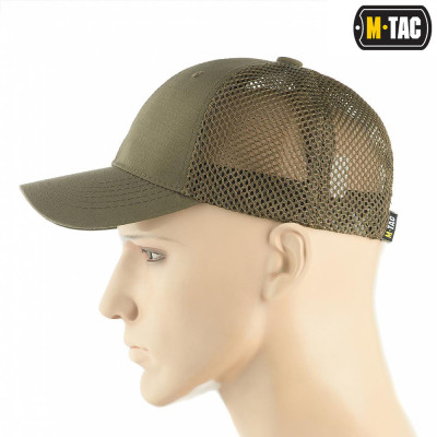 M-Tac Mesh Baseball Cap, for Summer, Army Olive