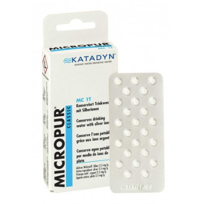 Katadyn Micropur Classic MC 1T Water Disinfectant, 100 Tab.
