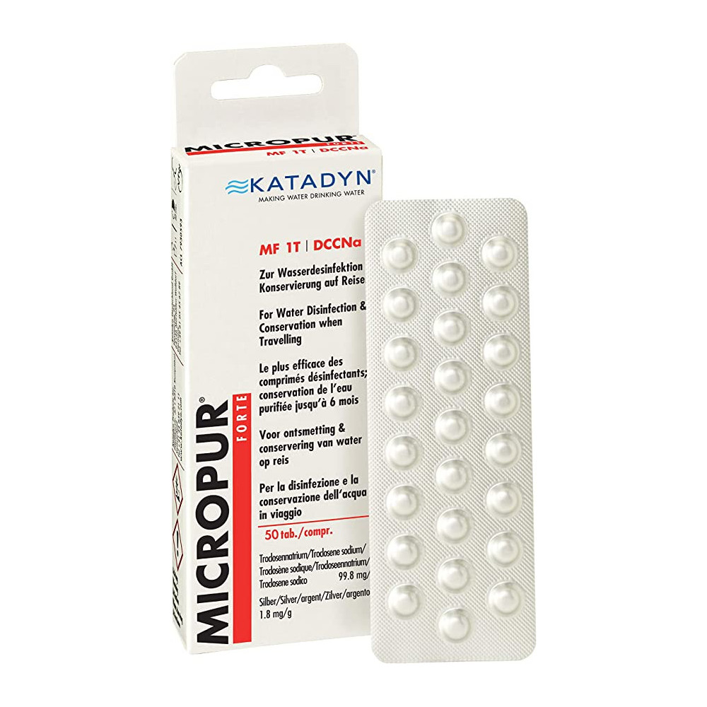 Katadyn Micropur Forte MF 1T Water Disinfectant, 50 Tab.