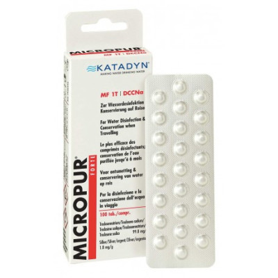 Katadyn Micropur Forte MF1T Water Disinfectant, 100 Tab.