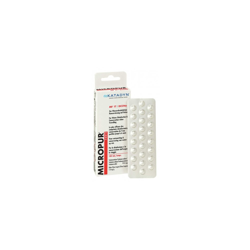 Katadyn Micropur Forte MF1T Water Disinfectant, 100 Tab.