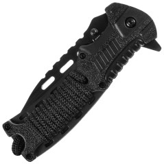 Mil-Tec One-Hand Knife Paracord w/ Fire Starter Sulankstomas išgyvenimo peilis