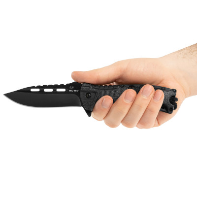Drop Point Folding Knife, 3CR13 Steel, with Paracord