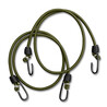 Mil-Tec Elastic Shock Cords With Hooks Elastinė virvė su kabliukais, 2vnt