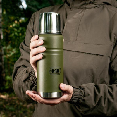 M-Tac Thermos, 0.75 l, Steel 201, Olive — 8/9