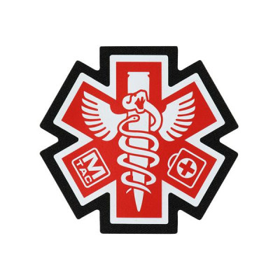M-Tac Paramedic Patch with Caduceus (Velcro)