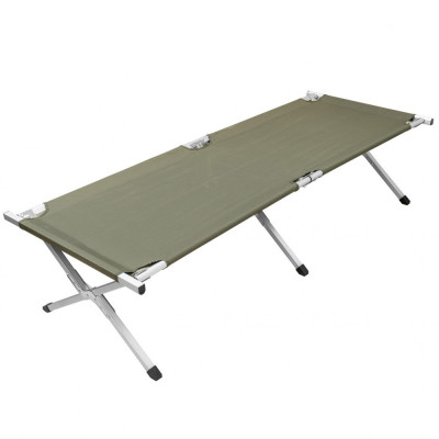 Folding Camp Bed with Aluminium Frame, up to 120 kg