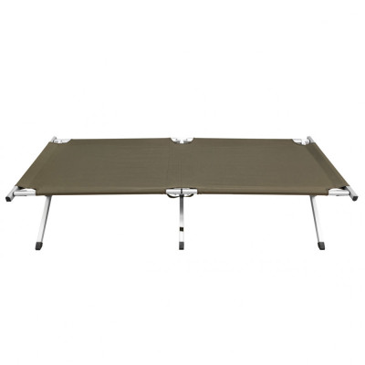 Folding Camp Bed with Aluminium Frame, up to 120 kg
