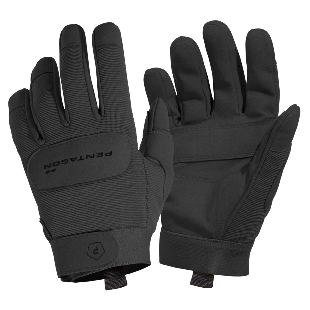 Pentagon Duty Mechanic Gloves Suede Palm, Black