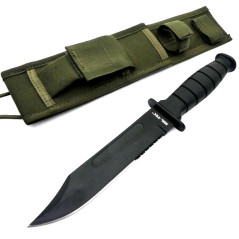 Mil-Tec Od ′army′ Combat Knife With Sheath Peilis su įmaute