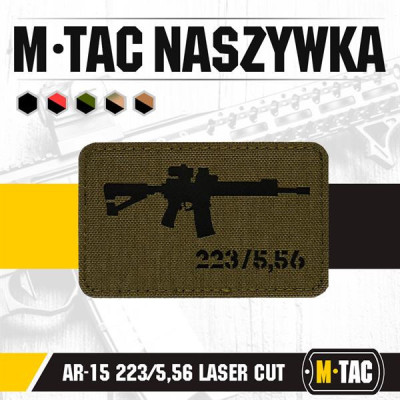 M-Tac AR-15 Laser Cut Morale Patch – Cordura 500D