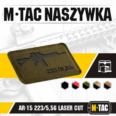 M-Tac AR-15 Laser Cut Morale Patch – Cordura 500D