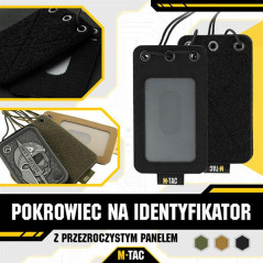 M-Tac Tactical Badge, ID Holder Dokumentų ar kortelių laikiklis, pakabukas