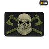 M-Tac Bearded Skull 3D PVC Patch 80×50 mm