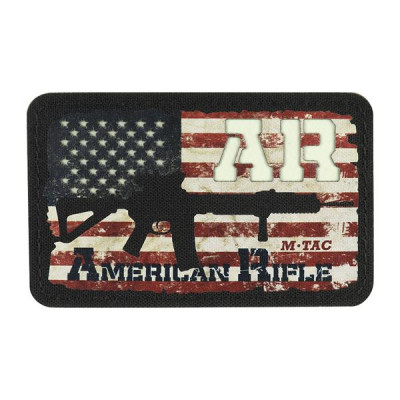 M-Tac AR-15 American Rifle Morale Patch – 8×5 cm