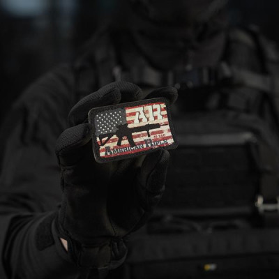 M-Tac AR-15 American Rifle Morale Patch – 8×5 cm