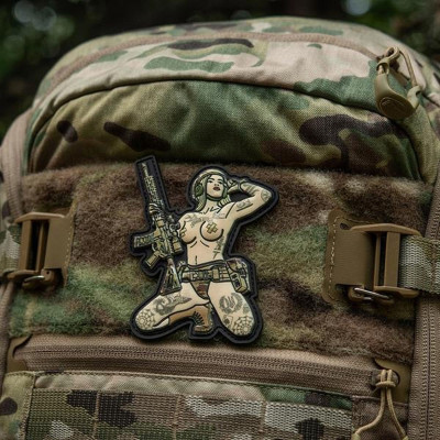 M-Tac Pin-Up PVC Patch with Velcro — 12/12