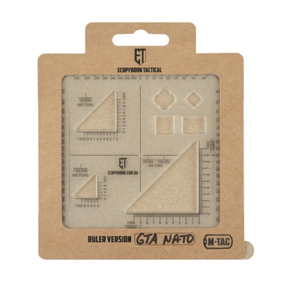 Ecopybook Tactical GTA NATO Ruler – Matte, 12.5 × 12.5 cm