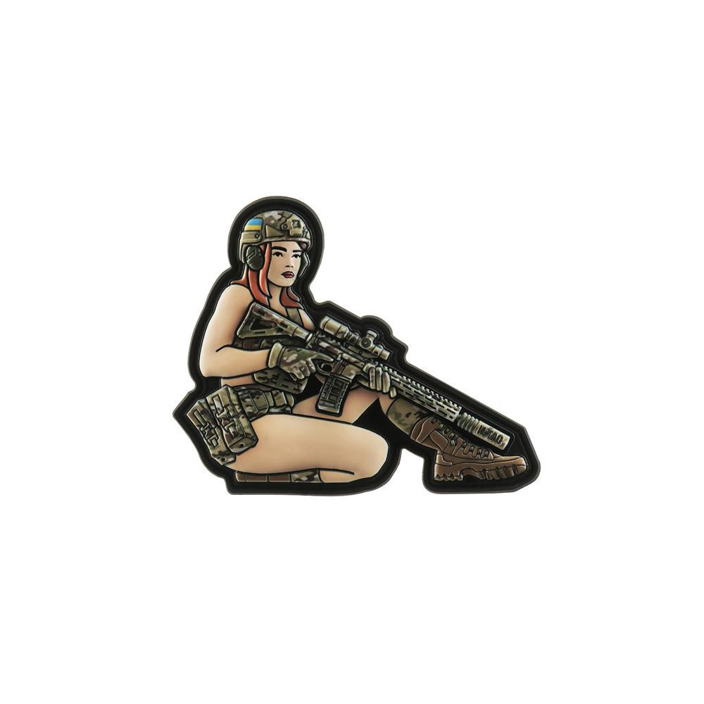 M-Tac Pin-Up PVC Patch 8 × 10 cm Nose Art Series, Coyote