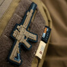 M-Tac AR-15 Rifle Patch Rubber Emblem, Coyote