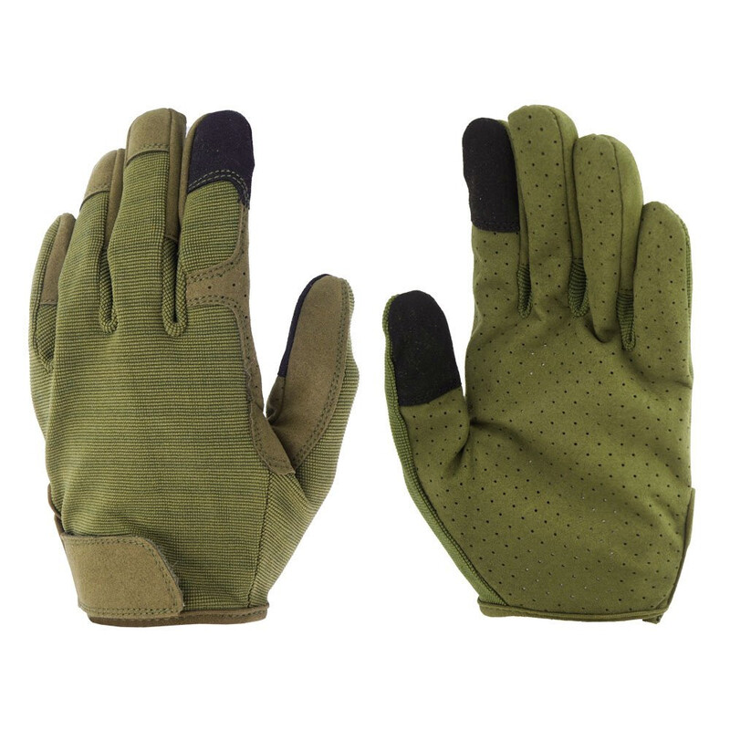 Mil-Tec OD Combat Touch Gloves Olive Taktinės ekrano lietimui jautrios pirštinės