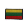 Woven Lithuanian Tricolour Patch 52 × 32 mm Velcro