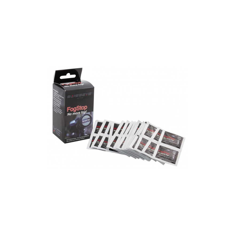 SwissEye FogStop Anti-Fog Wipes – 30 pcs