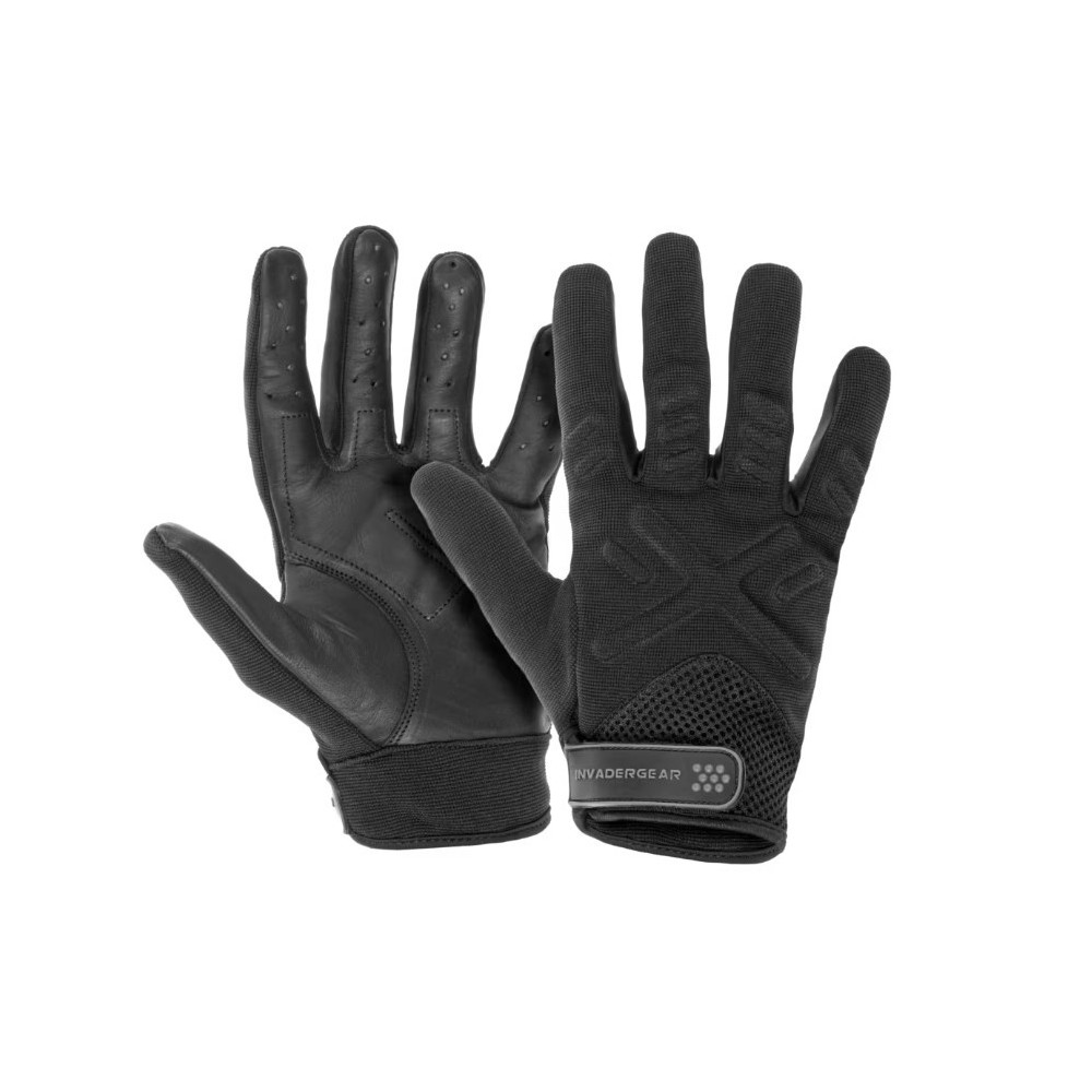 Invader Gear Shooting Gloves 29% Leather/53% Polyamide/18% Polyester, Black
