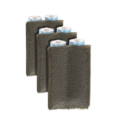 Invader Gear AA Battery Strapp Velcro 3-pack OD — 2/6