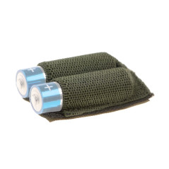 Invader Gear Battery Strapp AA 3-pack OD Velcro Baterijų dėklas tvirtinamas Velcru