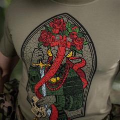 M-Tac T-Shirt Motanka Marškinėliai su ukrainietiškais, kultūriniais motyvais