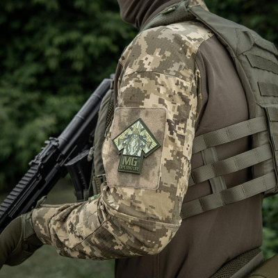 M-Tac PVC Patch "Valkyrie" with Tiwaz Rune – 9.2 × 8.6 cm