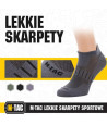 M-Tac Low-Cut Running Socks 85% Cotton, 10% Polyamide, Dark Grey
