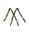 Invader Gear Adjustable Suspenders MOLLE Belts, UTX Flex, Shock Cord, Olive