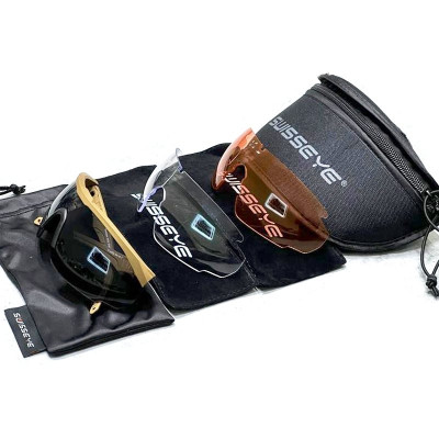 Swiss Eye Blackhawk Safety Glasses Interchangeable Lenses