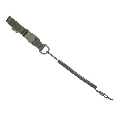 M-Tac Safety Coiled Retention Lanyard with Molle D-Ring