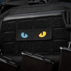 M-Tac Patch Cat Eyes Laser Cut Black/Yellow/Blue Antsiuvas su ukrainietiškais motyvais