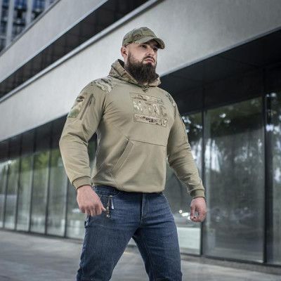 M-Tac Hoodie Combat Raglan Sweatshirt with Hood, Multicam