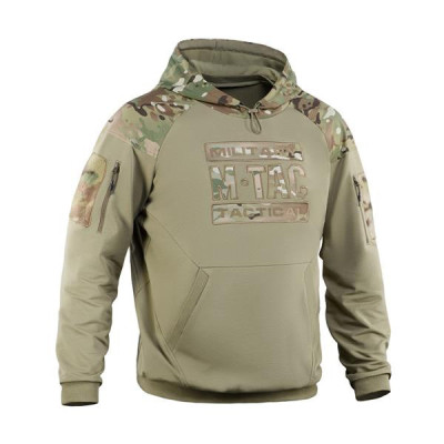 M-Tac Hoodie Combat Raglan Sweatshirt with Hood, Multicam