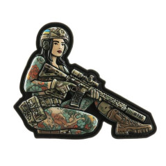 M-Tac patch Tactical girl NO2 Yakuza Brunet PVC Antsiuvas