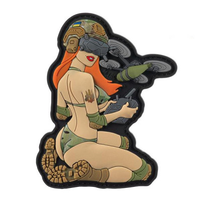 M-Tac PVC Patch "Delivery Service" Pin-Up – 8.5 × 6 cm