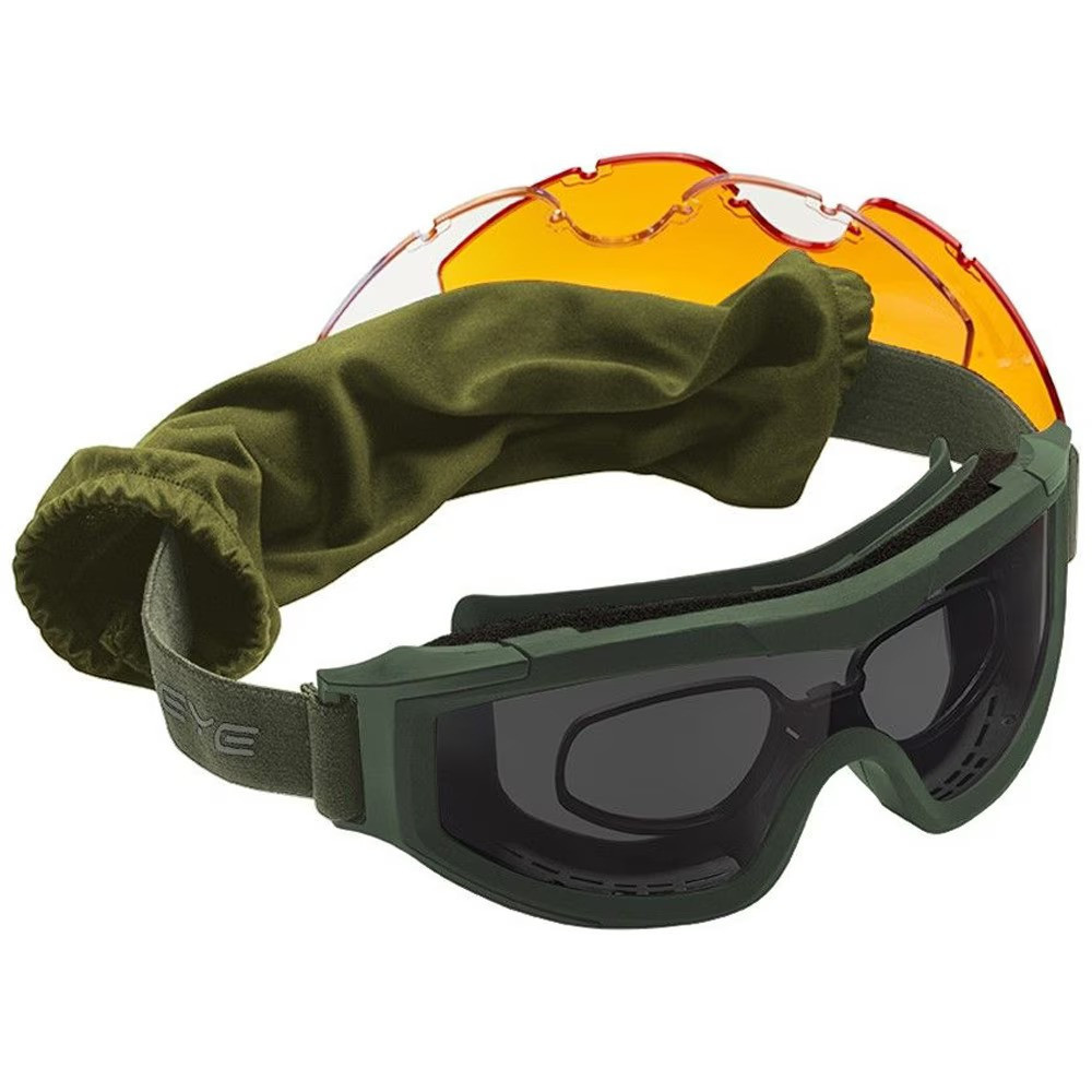Swiss Eye F-Tac Tactical Goggles, 3 Lenses, RX Clip, 134 g
