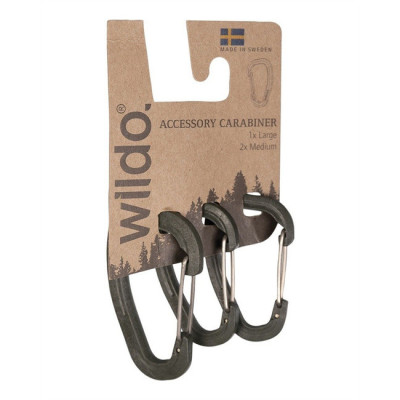 Wildo Carabiner Set 3-pack – 2 Medium + 1 Large