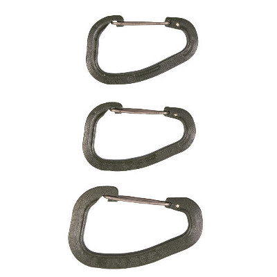 Wildo Carabiner Set 3-pack 2 Medium + 1 Large, Olive