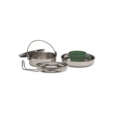 Mil-Tec Stainless Steel Cook Set 1 Person 440 g